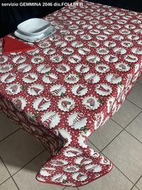 TABLECLOTH+8TOVLI TO2046N41 GEMMINA/2 180CM Tellini S.r.l. Wholesale Clothing